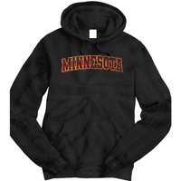Minnesota Mn State Varsity Style Faded Design Tie Dye Hoodie