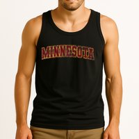 Minnesota Mn State Varsity Style Faded Design Tank Top