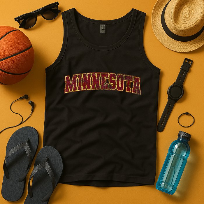 Minnesota Mn State Varsity Style Faded Design Tank Top