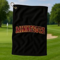 Minnesota Mn State Varsity Style Faded Design Golf Towel