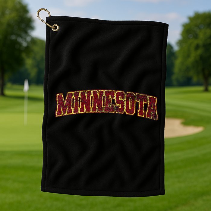 Minnesota Mn State Varsity Style Faded Design Golf Towel