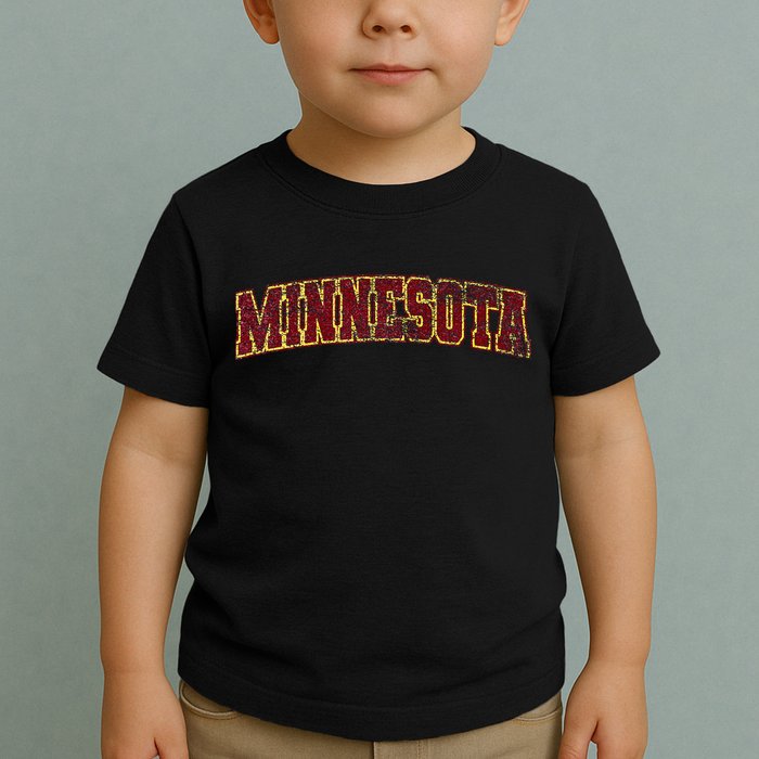 Minnesota Mn State Varsity Style Faded Design Toddler T-Shirt