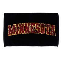 Minnesota Mn State Varsity Style Faded Design Microfiber Hand Towel