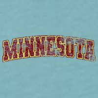 Minnesota Mn State Varsity Style Faded Design Sueded Cloud Jersey T-Shirt