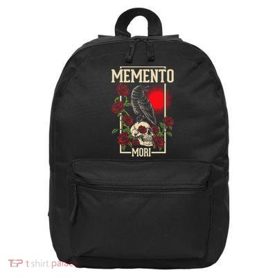 Memento Mori Stoicism Philosophy Stoic Philosopher Quote 16 in Basic Backpack