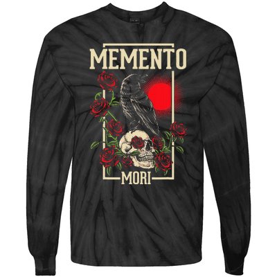 Memento Mori Stoicism Philosophy Stoic Philosopher Quote Tie-Dye Long Sleeve Shirt