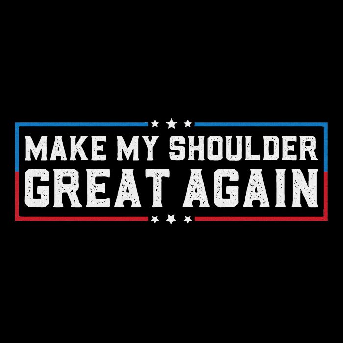 Make My Shoulder Great Again Funny Shoulder Surgery Recovery Wool Snapback Cap
