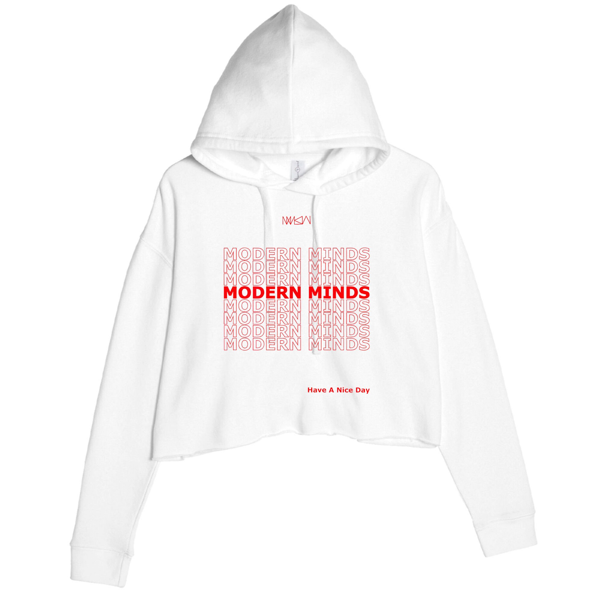 Modern Minds Street Wear  Crop Fleece Hoodie
