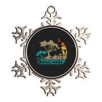 Masai Mara Safari National Reserve Kenya Serengeti Wildlife Metallic Star Ornament