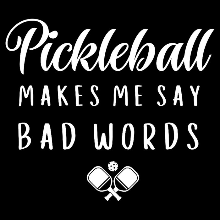Makes Me Say Bad Words Pickleball Players Gift Funny Pickleball Bucket Hat