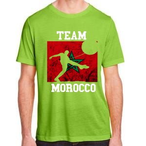 Morocco Moroccan Soccer Team Moroccan Pride Morocco Flag Meaningful Gift Adult ChromaSoft Performance T-Shirt