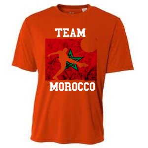 Morocco Moroccan Soccer Team Moroccan Pride Morocco Flag Meaningful Gift Cooling Performance Crew T-Shirt