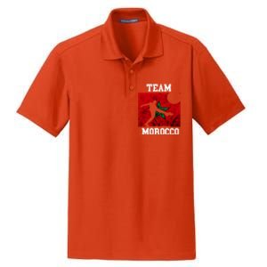 Morocco Moroccan Soccer Team Moroccan Pride Morocco Flag Meaningful Gift Dry Zone Grid Polo