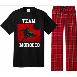 Morocco Moroccan Soccer Team Moroccan Pride Morocco Flag Meaningful Gift Pajama Set