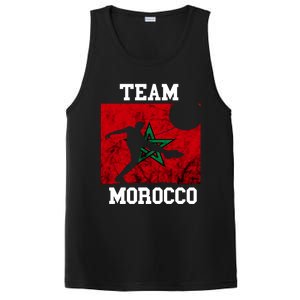 Morocco Moroccan Soccer Team Moroccan Pride Morocco Flag Meaningful Gift PosiCharge Competitor Tank