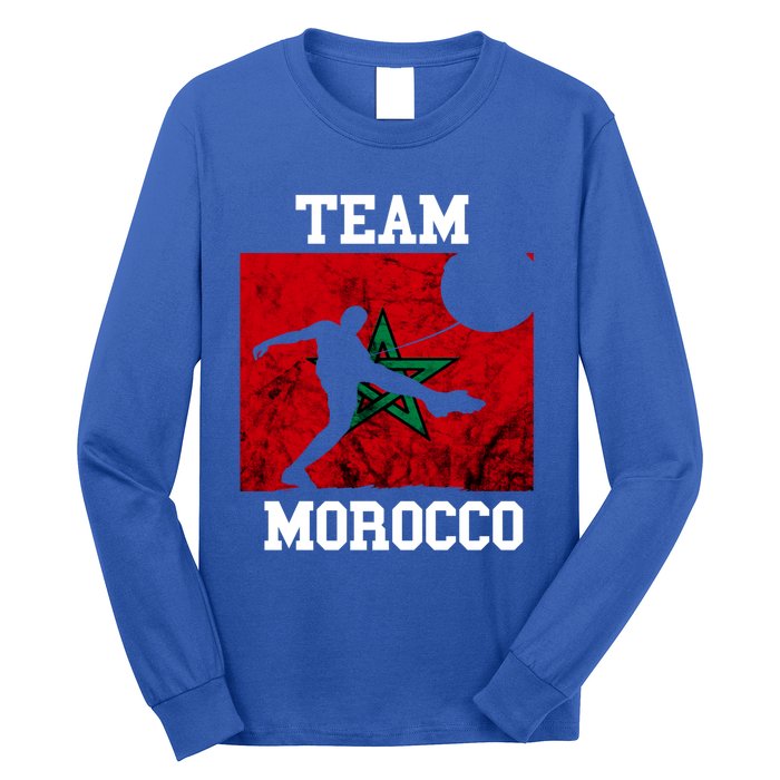 Morocco Moroccan Soccer Team Moroccan Pride Morocco Flag Meaningful Gift Long Sleeve Shirt