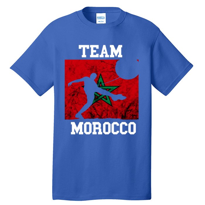 Morocco Moroccan Soccer Team Moroccan Pride Morocco Flag Meaningful Gift Tall T-Shirt