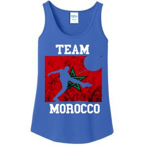 Morocco Moroccan Soccer Team Moroccan Pride Morocco Flag Meaningful Gift Ladies Essential Tank