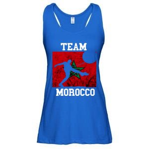 Morocco Moroccan Soccer Team Moroccan Pride Morocco Flag Meaningful Gift Ladies Essential Flowy Tank