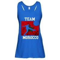 Morocco Moroccan Soccer Team Moroccan Pride Morocco Flag Meaningful Gift Ladies Essential Flowy Tank