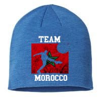 Morocco Moroccan Soccer Team Moroccan Pride Morocco Flag Meaningful Gift Sustainable Beanie