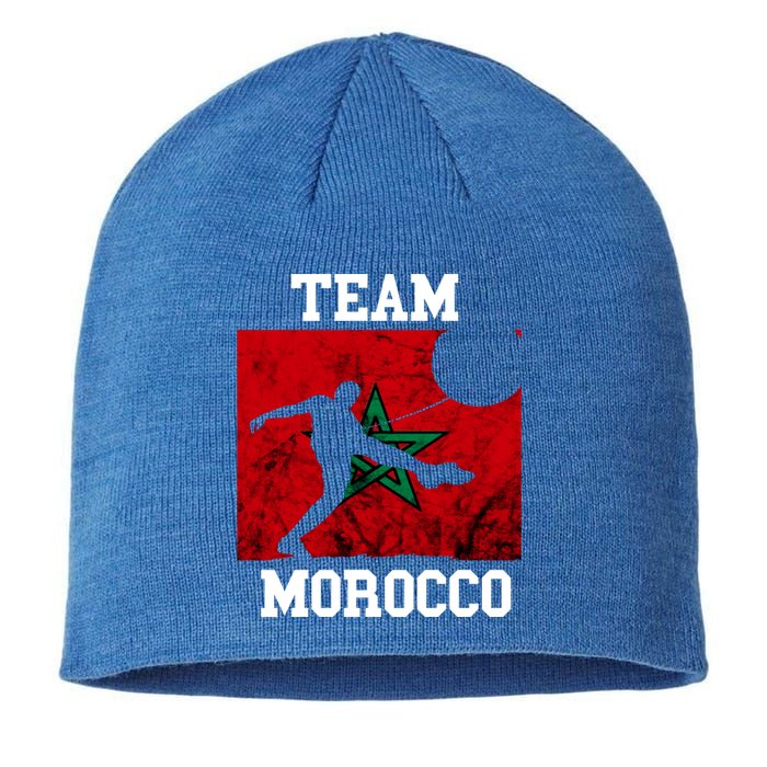 Morocco Moroccan Soccer Team Moroccan Pride Morocco Flag Meaningful Gift Sustainable Beanie