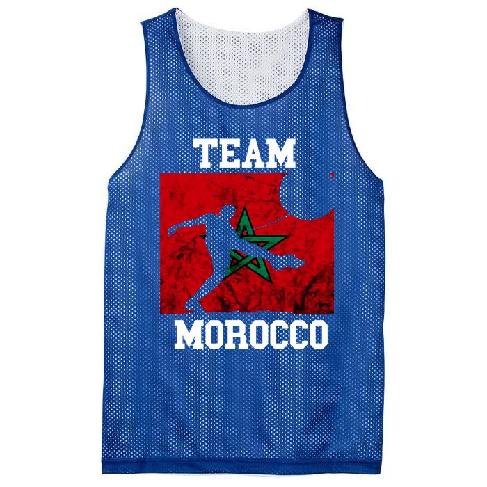 Morocco Moroccan Soccer Team Moroccan Pride Morocco Flag Meaningful Gift Mesh Reversible Basketball Jersey Tank