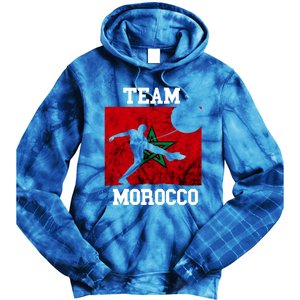 Morocco Moroccan Soccer Team Moroccan Pride Morocco Flag Meaningful Gift Tie Dye Hoodie