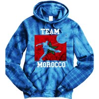 Morocco Moroccan Soccer Team Moroccan Pride Morocco Flag Meaningful Gift Tie Dye Hoodie