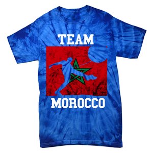 Morocco Moroccan Soccer Team Moroccan Pride Morocco Flag Meaningful Gift Tie-Dye T-Shirt