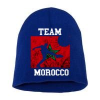 Morocco Moroccan Soccer Team Moroccan Pride Morocco Flag Meaningful Gift Short Acrylic Beanie