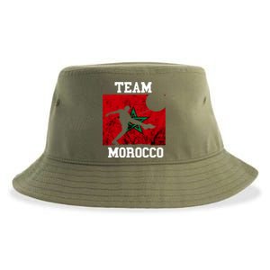 Morocco Moroccan Soccer Team Moroccan Pride Morocco Flag Meaningful Gift Sustainable Bucket Hat