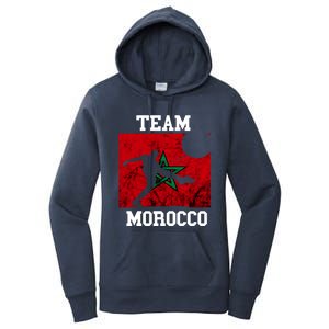 Morocco Moroccan Soccer Team Moroccan Pride Morocco Flag Meaningful Gift Women's Pullover Hoodie