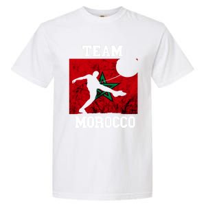 Morocco Moroccan Soccer Team Moroccan Pride Morocco Flag Meaningful Gift Garment-Dyed Heavyweight T-Shirt