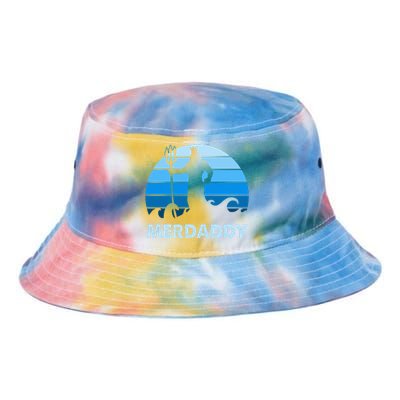 Merdaddy Mermaid Security Merman Daddy Fathers Day Swimmer Tie Dye Newport Bucket Hat