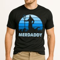 Merdaddy Mermaid Security Merman Daddy Fathers Day Swimmer Cooling Performance Crew T-Shirt