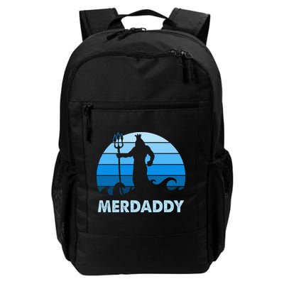 Merdaddy Mermaid Security Merman Daddy Fathers Day Swimmer Backpack