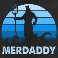 Merdaddy Mermaid Security Merman Daddy Fathers Day Swimmer Adult Drive Performance Visor