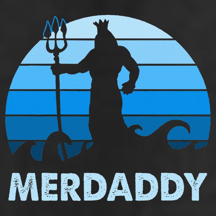 Merdaddy Mermaid Security Merman Daddy Fathers Day Swimmer Adult Drive Performance Visor