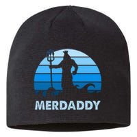 Merdaddy Mermaid Security Merman Daddy Fathers Day Swimmer Sustainable Beanie