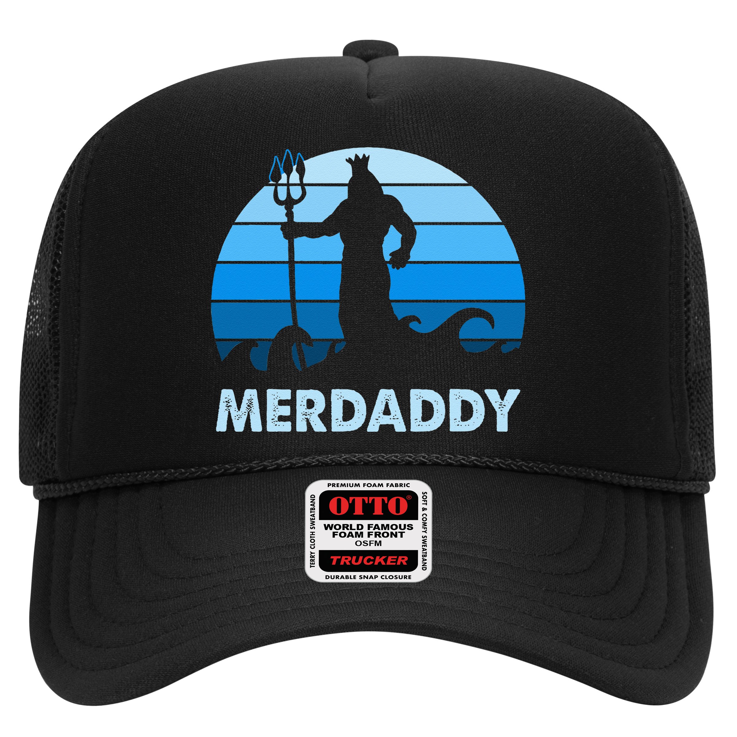 Merdaddy Mermaid Security Merman Daddy Fathers Day Swimmer Hat