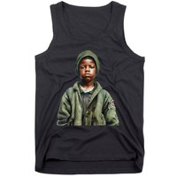 Military Minded Street Soldier Urban Warrior Black Boy Tank Top