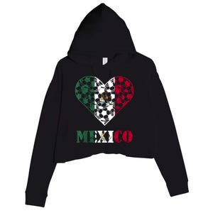 Mexico Mexican Soccer Team Mexican Pride Mexico Soccer Crop Fleece Hoodie