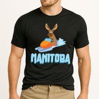 Manitoba Moose Snowmobile Sled Gift For Riders Great Gift Cooling Performance Crew T-Shirt