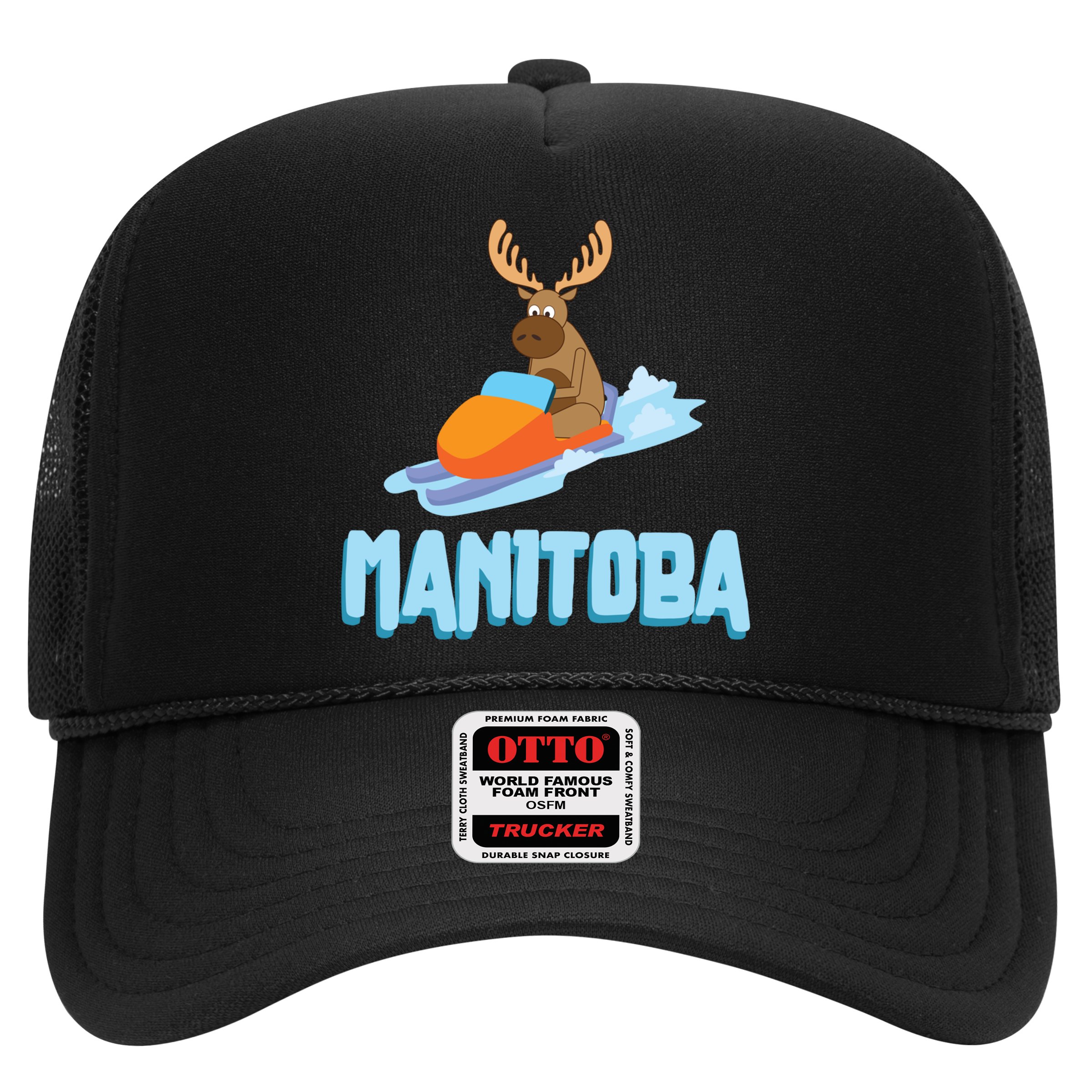 Manitoba Moose Snowmobile Sled Gift For Riders Great Gift Hat