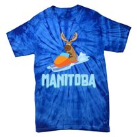 Manitoba Moose Snowmobile Sled Gift For Riders Great Gift Tie-Dye T-Shirt