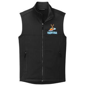 Manitoba Moose Snowmobile Sled Gift For Riders Great Gift Collective Smooth Fleece Vest