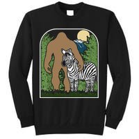 Mount Mt Si Forest Bigfoot Protecting Zebra Sweatshirt