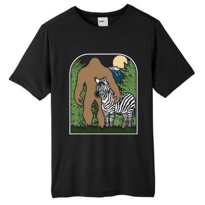 Mount Mt Si Forest Bigfoot Protecting Zebra Tall Fusion ChromaSoft Performance T-Shirt