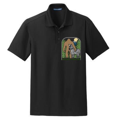 Mount Mt Si Forest Bigfoot Protecting Zebra Dry Zone Grid Polo